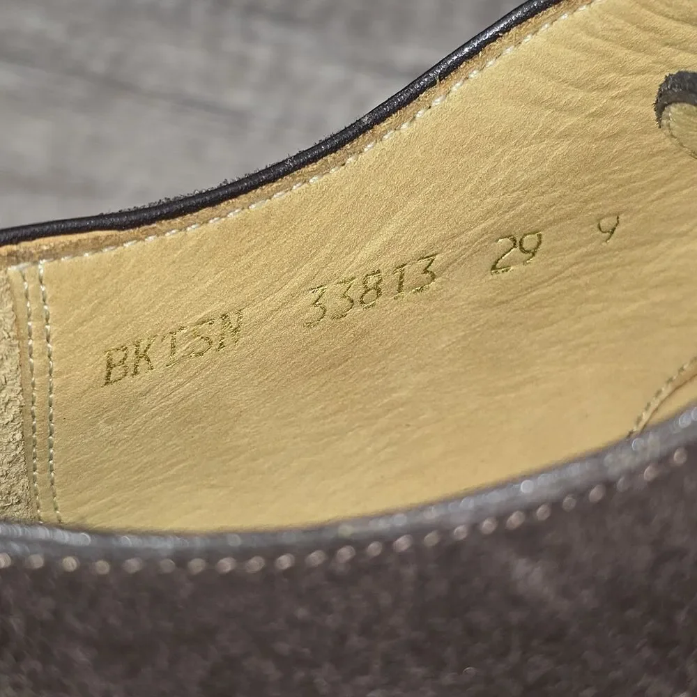 Beckett Simonon Anders Split Toe Derbies Men's Size 9 Brown Suede Shoes NEW